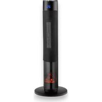 Estufa eléctrica cerámica vertical 27x27xH86 cm con dos niveles de calefacción