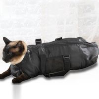 Sac de transport pour chat Portable chat toilettage sac pour animaux de compagnie respirant chat sac de bain sac de transport