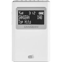 Sangean DPR-39 Taschenradio DAB+, UKW Weiß