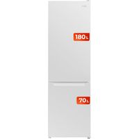 EVVO Frigorífico combi F52 180 cm blanco, No Frost, inverter, Multi Air Flow, LED, Smart ECO, Fast Cooling, eficiencia E.