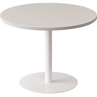 Mesa de salón redonda Ø 800 mm blanca