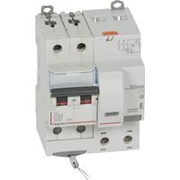DISJONCTEUR DIFFERENTIEL DX3 VIS 2 POLES 400V 50A TYPE AC 300MA 10KA COURBE C 4 MODULES LEGRAND 411177