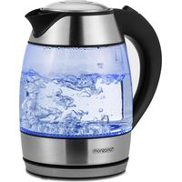 MONZANA® Light Up Cordless Glass Kettle Blue LED See Through 1.8L BPA Free