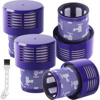 4 Pack Filtre pour Dyson V10,Filtre de Remplacement lavable pour Aspirateur Dyson V10 Absolute Cyclone Serie, Dyson V10 SV12, V10 Absolute, V10 Animal, V10 Total Clean