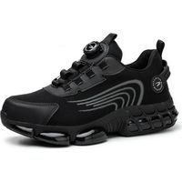 Scarpe antinfortunistiche da lavoro - Design con manopola rotante, costruzione anti-schiacciamento e anti-perforazione, scarpe da ginnastica leggere e traspiranti, stivali per uomo e donna, 43