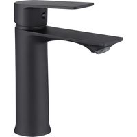 Ubeegol – Robinet mitigeur lavabo noir en acier inox – Hauteur 187mm – Bec incliné – Installation monotrou – Débit 8.4 L/min