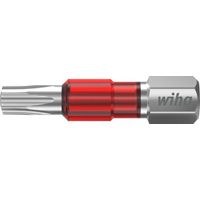 Wiha Juego de bits, bit TY de 29 mm TORX® (T20), de 25 unid., 1/4" C6,3 en caja (42548)