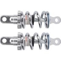 Amortisseur de Moto, Amortisseur de Choc Arrière 2pcs 125 Mm Amortissement Réglable Alliage en Aluminium et Ressorts en Acier Inoxydable