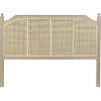 Tête de lit rotin élégant pour chambre chic - Teinte naturelle bois et rotin