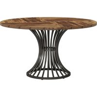 CAIziTable basse élégante, table de cuisine pratique, table à manger ronde (table seule)