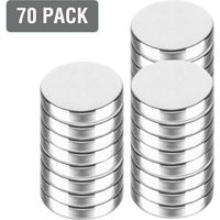 Hengda 70x aimants néodyme pour tableau magnétique Pin Stark Super N48 disques Ø10x2mm