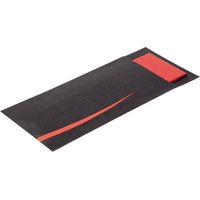 Pochettes à couverts noires avec serviette rouge (Lot de 100) - EUROPOCHETTE