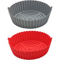Revêtement carré en silicone pour friteuse à air chaud - Friteuse à air chaud réutilisable - Accessoires pour friteuse à air chaud