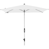 Knirps Sonnenschirm / Kurbelschirm "Automatic" mit Höhenverstellung, 230 x 150 cm, weiß, Bezug aus 100% Polyester, Gestell aus Aluminium, Streben aus Stahl, 7,1 kg