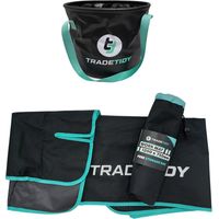 Tradetidy Small Waterproof Antislip Work Mat + Collapsible Bucket 20L