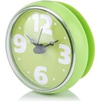 Mini Wasserdichte Uhr mit Saugnapf, Spezialuhren, Wasserdichte Uhren für Badezimmer, Badewannen- und Duschuhren (Grün)