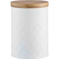 Typhoon Embossed Living Sugar Storage Canister - White