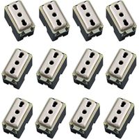 Multipack 12 prese bivalente/bipasso tipo magic 16a 2p + t 250 volt
