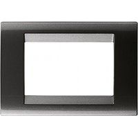 Placca 4 Posti Ardesia Metallizz.Playbus (Gewiss Cod. Gw32004)