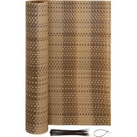 Tapis anti-regards aspect rotin - 0,90 x 3m brun clair