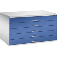 C+P, Armoire à plans, format A0, 5 tiroirs, hauteur 760 mm,