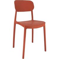 Domo Mea Sedia Mood Polipropilene Terra h 75,5 cm - Design Moderno e Leggera