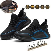 Scarpe antinfortunistiche per uomo e donna, scarpe da lavoro leggere con puntale in acciaio, scarpe protettive, antiscivolo estive EU 43