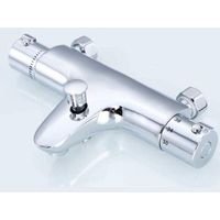 Mitigeur de baignoire thermostatique, robinet, mitigeur de douche avec thermostat, cuivre plaqué, montage sur baignoire