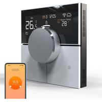 Termostato inteligente programable para suelo radiante eléctrico, 16 A, compatible con Alexa y la app Smart Life. Termostato programable con sensor NTC.