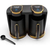 Inca IKM-02 Cafetera negra y dorada 0,25 L