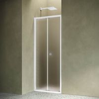 Siro - Box doccia per nicchia 90 cm con anta a soffietto
