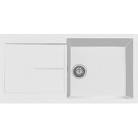 Evier de cuisine granit a 1 bac PLADOS NF9910Â - Blanc Latte