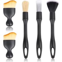Lntyq Pinceaux Nettoyage Voiture, Brosse à Détails Automatiques, Automatique de Voiture Détail Brosse pour Moteur/Tableau de Bord/Bouches Daération/Intérieur (5pcs)