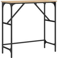 Tavolino laterale in stile industriale 75 x 32 x 75 cm in legno ingegnerizzato e metallo DEC031953