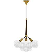 Lampada da soffitto con sfere di vetro - Lampada a sospensione - Glaub Marrone