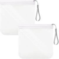 Lot de 2 sacs à linge transparents en EVA - 20 x 20 cm