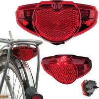 Luce posteriore per bicicletta AXA Spark per portapacchi, durata della batteria 100 ore