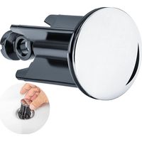 Universal Sink Plug Ø40mm Drain Plug with Rubber Seal for Bidet Bathroom