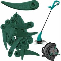 20 Stück Kunststoff-Ersatzklingen für Rasentrimmer, Kunststoff-Rasentrimmerklinge, Rasentrimmerklinge für Bosch Durablade Art 23-18 LI Art 26-18 LI Rasentrimmer