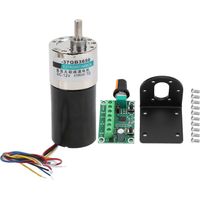 Brushless Motor with Bracket Governor CW/CCW Low Speed 12V for CNC Machine Tool XD-37GB365010rpm/min
