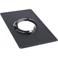 Piastra di pulizia TEN in acciaio inox nero 30x50cm diametro 180mm