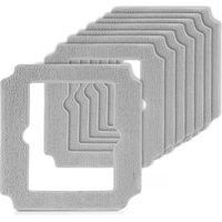 8 Pièces Serpillère Rechange pour Ecovacs Winbot Mini Robot de Nettoyage de Vitres, Microfibre Lingette Robot Lave Vitre pour Ecovacs Winbot Mini avec W-CC02-0012, Réutilisable et Lavable