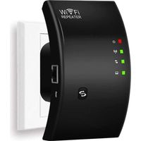 Répéteur WiFi, amplificateur WiFi puissant, extension WiFi N300, amplificateur de signal WiFi, 1 port Ethernet