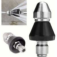 Pair CSPARKV Cleaning Tool High-Pressure Nozzle Kit for Pressure Washer, Nozzle, 1/4 High-Pressure Drain Nozzle Sewer Pipe Cleaner Pressure Washer