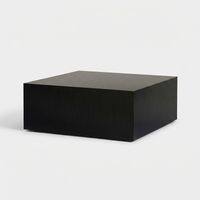 Quadratischer Couchtisch in Marmoroptik Prizma - Schwarz