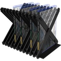 Geekria Discs Storage Box Rack Tower, Foldable PS5 Games Card Disk Storage Holder Disk Holder Stand Compatible with PS4/PS5/Nintendo Switch/Xbox Series/Xbox Noe/CD/DVD/Film Discs