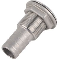 Akozon Raccord de tuyau en acier inoxydable - Raccord de tuyau marin pour raccord de tuyau - Raccord de tuyau à visser dans le corps