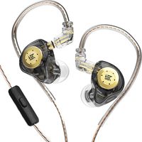 KZ EDX Pro in-Ear Stage Monitor Headphone Dual Magnetic Dynamic Unit Earphone Shock Bass Earbuds wit