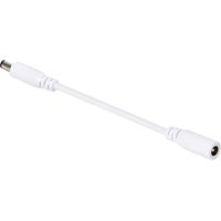 VERLÄNGERUNGSKABEL MIT DC-STECKER/-BUCHSE - 2 m - WEIß
