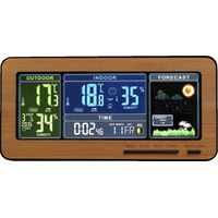 Réveil station météo Woody – Écran LED clair – Température intérieure/extérieure – Alarme avec snooze – Capteur extérieur sans fil – La Chaise Longue